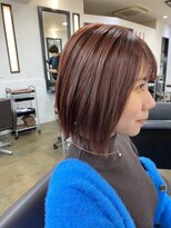 アナ ラーナ(Anna Lanna)&nbsp;切りっぱなし×外ハネ/チェリーレッド/＊森本ひろか＊