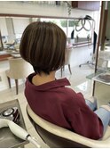 脱白髪染めハイライトカラー