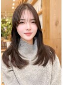 レイヤーカットマッシュショートボブウルフカット韓国◎前髪あり