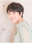 オリーブベージュ/ウェットヘア/ショートヘア/30代/40代/50代