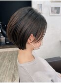 重めショートボブ
