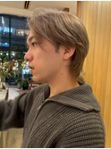 心斎橋　ミルクティーカラー　メンズウルフ　10代20代30代