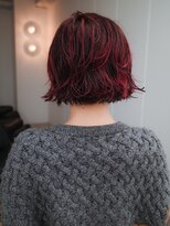 テン 栄店(tenn)&nbsp;ボブパーマとブラッドピンク【kuroda】