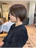 say.メルティカラーフェミニン似合わせウェーブショートオリーブ