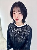 【透明感◎】ミディアムレイヤー×透明感イヤリングカラー