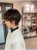 大人ショートパーマ
