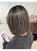 ハイライトグラデーションインナーハイライト地毛ハイライト