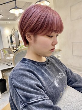 ラボヌールヘアーグレース 門前仲町店(La Bonheur hair grace) 【stylist 杉本】マッシュショート/ブリーチ/ピンクヘア