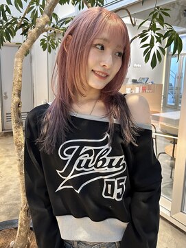 ローエ バイ デコ(Rohe by DECO) 【kira】pail pink×end brown×layer cut