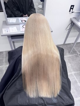 ペレ 栄店(PELE) デザインカラー/レイヤーカット/ウェットヘア/オリーブベージュ