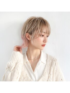 リン モアナバイヘッドライト 武蔵小杉2号店(lynn Moana by HEADLIGHT) lynn【武蔵小杉】#ウルフカット#ウルフボブ#ブリーチ#レイヤー