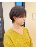 長め前髪ハンサムショート