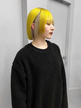 ヴァーディ オモテサンドウ(Vardy omotesando) yellow/イエロー ブロンド デザインカラー