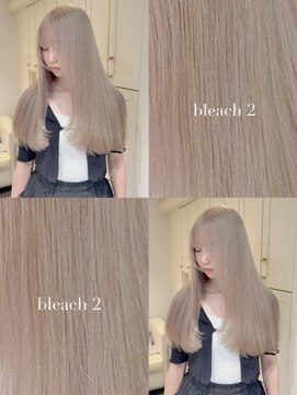 ベレーザ 渋谷(BELEZA) 16376ブリーチ＆ダブルカラーパールベージュホワイトアッシュ