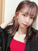 ロンドヴァリー 渋谷店(Lond vallee)&nbsp;フェイスフレーミングピンクカラー