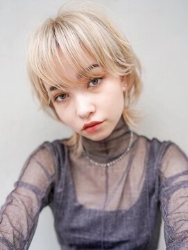 ギークス(GEEKS) 【GEEKS渋谷】抜きっぱなしブロンド/ウルフ/ミディアムレイヤー