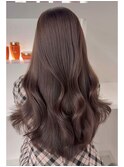 透明感カラー/ショコラブラウン/レイヤーロング