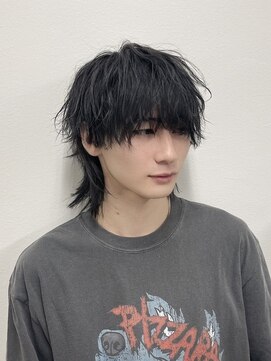 ティアム 渋谷店(Tiam shibuya) ハイライト/マッシュパーマ/ウルフ/アッシュブラック/渋谷駅