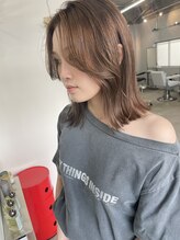 ●ブリーチなしカラーでも可愛く！