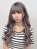 ラピステン 福岡天神 大名店(Lapis) エクステ/ブリーチ/シルバー/ハイライト/ピンク/地雷デザイン