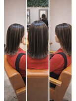 リコ 海老名2号店(Lico)&nbsp;透明感ハイライトのミディアムボブ