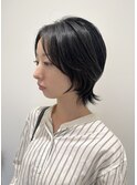 大人かわいいショートウルフスタイル