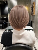 エノア 青山(ENORE)&nbsp;ミルクティーベージュ ショート ケアブリーチ透明感カラー