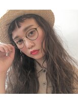 パークサロン(PARK salon)&nbsp;ショートバングのくせ毛風カールロング