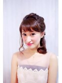 上品・清楚　ハーフアップスタイル