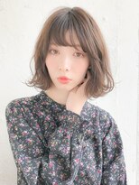 ルティア(Lutia)&nbsp;流しバング ゆるふわ 透明感カラー