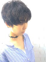 ラウンジ モリオ イケブクロ(Lounge MORIO Ikebukuro) 【morio池袋】大人かわいい柔らかい黒髪パーマショート