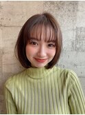ナチュラルボブ/ツヤ、まとまり◎