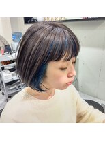 パール(PEAR+L)&nbsp;乙女のハイライトカラー×ダークアッシュ×インナーカラー