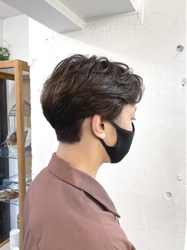 リッカ(RICCA) 【プリカール×ナチュラルパーマ】センターパートマッシュ