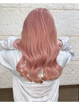 セレーネヘアー オオサカ 心斎橋店(Selene hair OSAKA) ピンクブラウンカラー心斎橋難波ホワイトピンクカラー韓国ヘア
