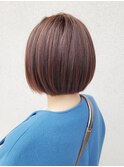 大人可愛い20代30代40代丸みショートボブ/小顔カット