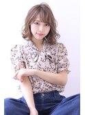 ことりベージュローライト大人かわいい小顔スリークボブ大人ボブ