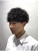 【曽我尾真生】波巻きパーマ/メンズパーマ/ツーブロック