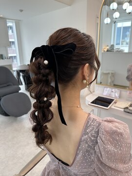 レミエ ダイカンヤマ(lemiie) 編み下ろし★編み下ろしポニー★ヘアセット★アレンジ