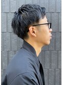 ツーブロック×アップバング 【山崎 潤一】