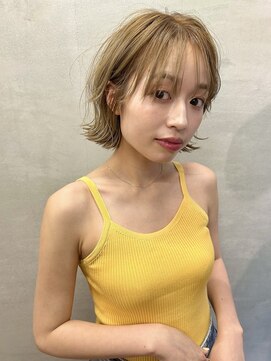 ニール シトロン 名古屋 伏見 丸の内(NEELU citron) 【Neelu_tomoya】 ブリーチなしベージュ