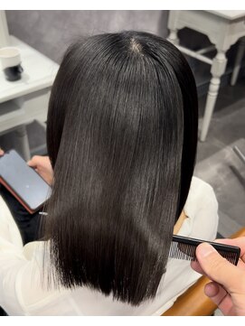 ナナシ(nanac) 髪質改善ストレート+ボブスタイル