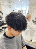 波巻きパーマ