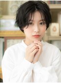 黒髪セミウェットくせ毛風ショートウルフh3戸田公園30代40代!
