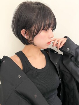 ネイロ バイ ジルブラン 葛西(NeiRo by JIL BLAN) ハイライト白髪ぼかしダブルカラーインナーカラーショートボブ