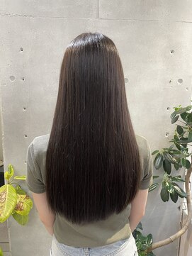 ネオリーブカフ 鶴ヶ峰店(Neolive caff) 酸性ストレート　ロング　グレージュ