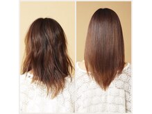 アイロンを使わない縮毛矯正で柔らかい自然なストレートに！