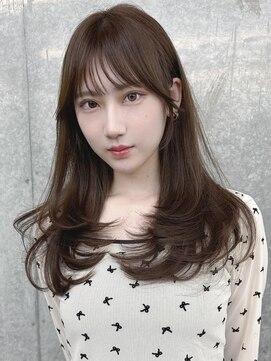 エヌアイ オモテサンドウ(ni omotesando) トレンドのヘーゼルベージュ×ワンカールレイヤー