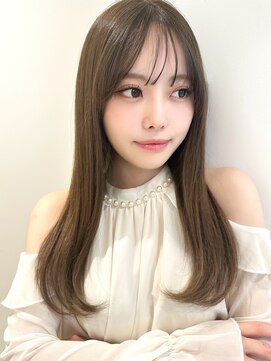 ユーフォリア 銀座本店(Euphoria) 山村/小顔ワンカールパーマ/セミロング/ストカール/縮毛矯正銀座