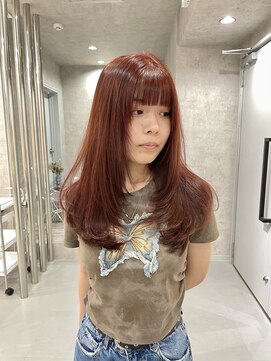 シー(shii..) 《shii../内城》#ダブルカラー #レッドブラウン